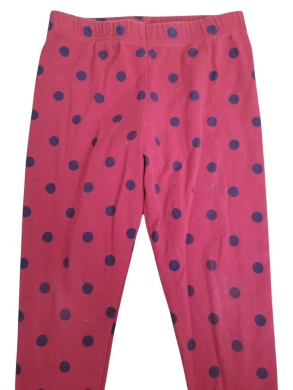 CARTER'S Cranberry Red Polka Dot Leggings Girls Size 12